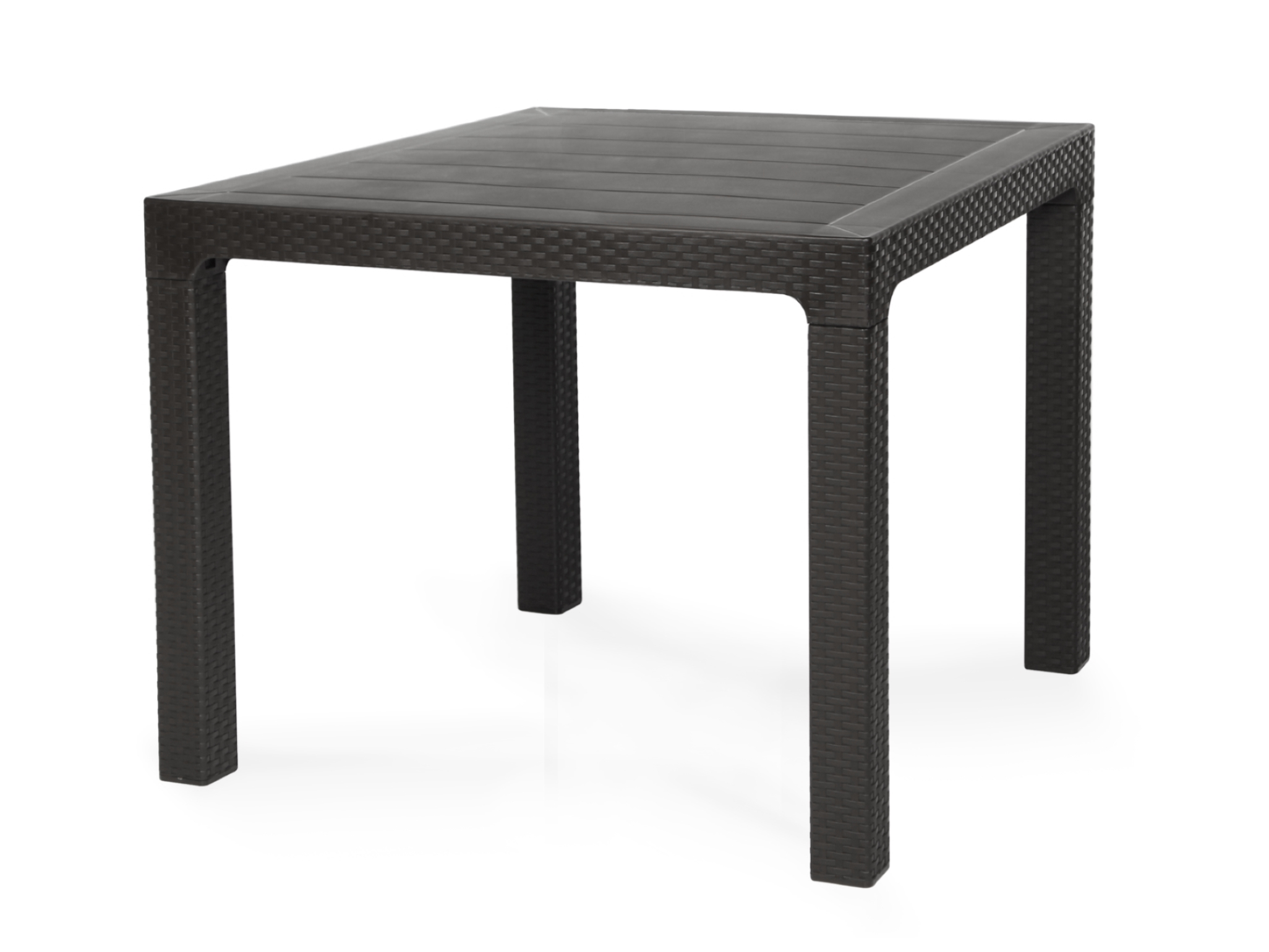 Arizona 90x90 Rattan Masa Camsız